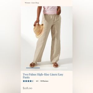 Tommy Bahama two palms linen pants